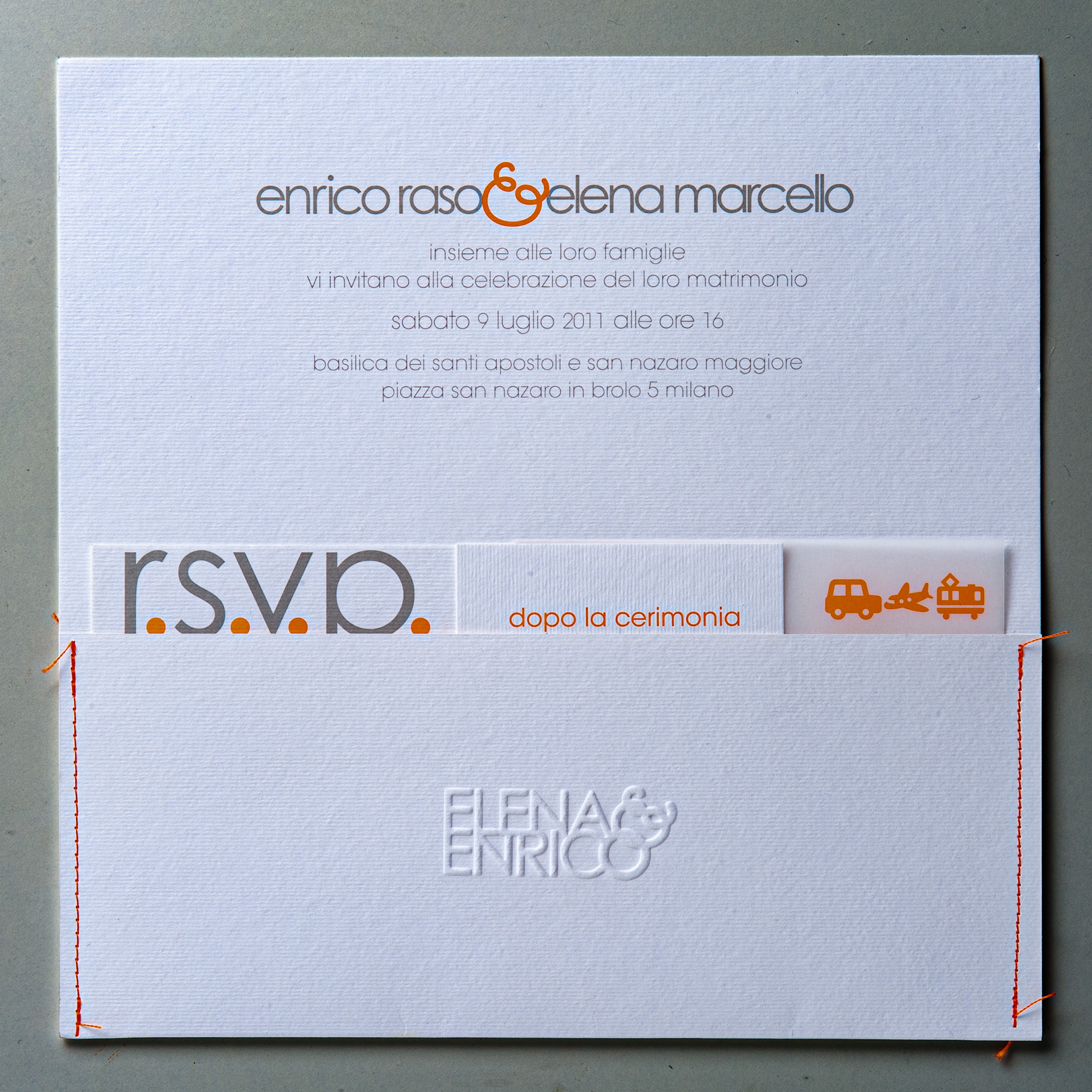 E&E Wedding Invitation