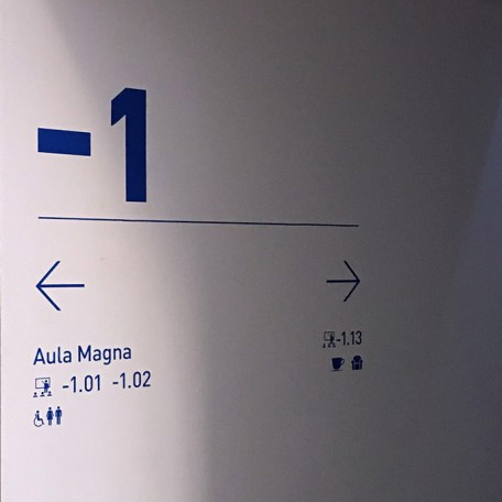 unibz Bruneck wayfinding